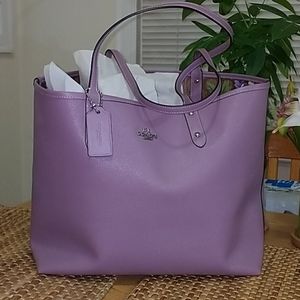 Coach Lavender City Tote Bag